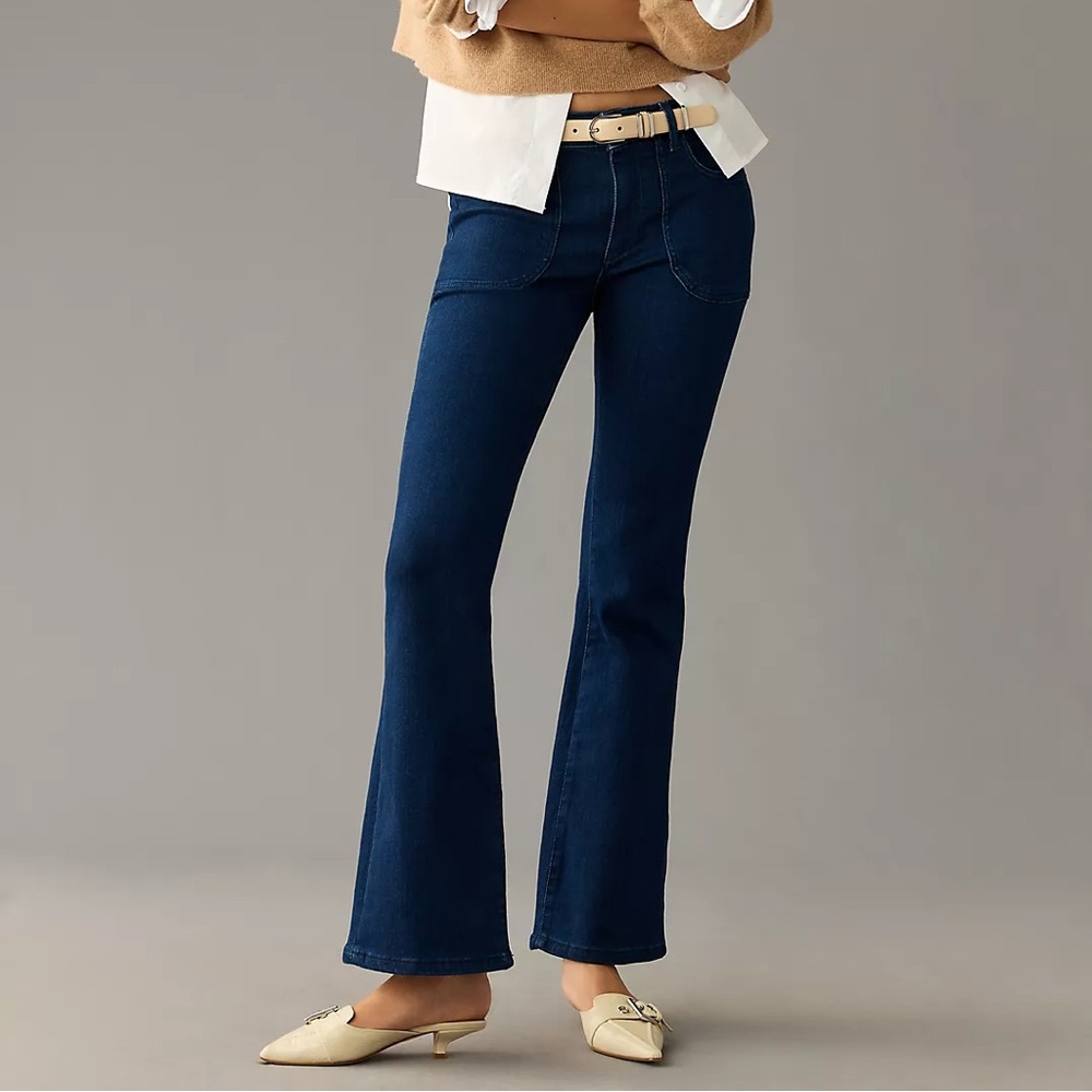 Pilcro Low Rise Icon Flare Jeans